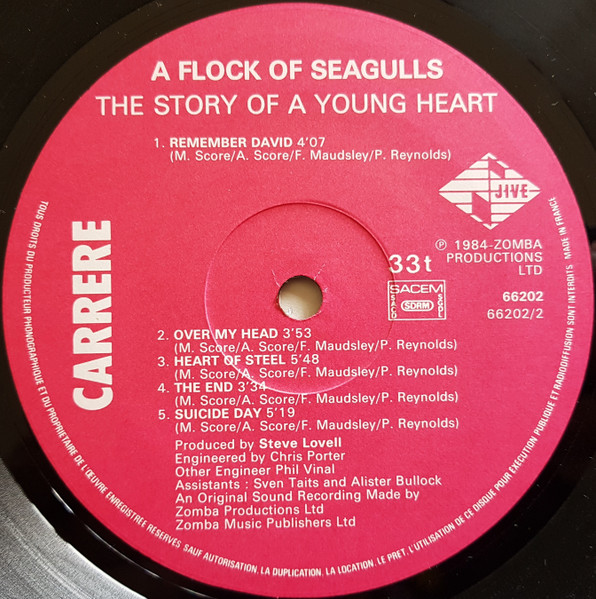 A Flock Of Seagulls - The Story Of A Young Heart | Carrere (66.202) - 4