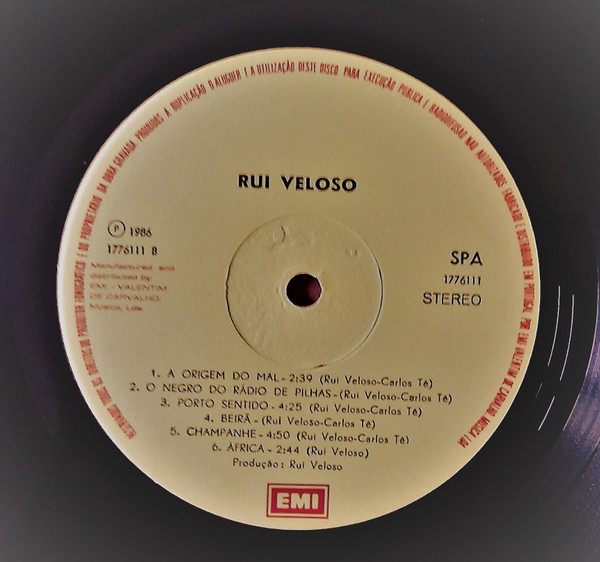 Rui Veloso - Rui Veloso | EMI (1776111) - 4