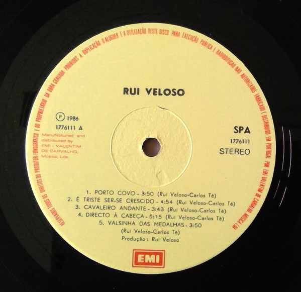 Rui Veloso - Rui Veloso | EMI (1776111) - 3