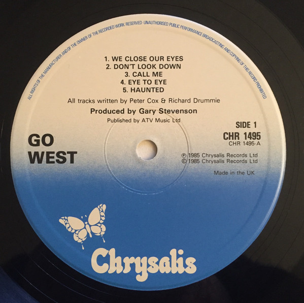 Go West - Go West | Chrysalis (CHR 1495) - 3 Go West - Go West | Chrysalis (CHR 1495) - 3