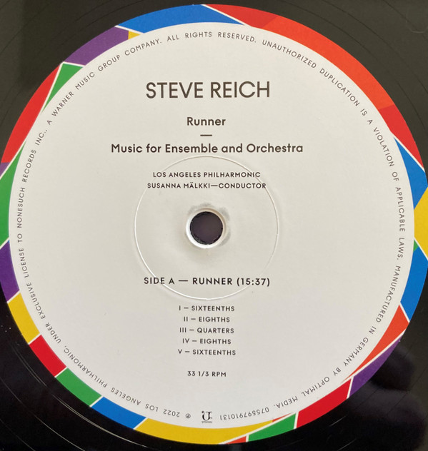 Steve Reich , Los Angeles Philharmonic Orchestra - Runner/Music For Ensemble And Orchestra | Nonesuch (075597910131) - 2