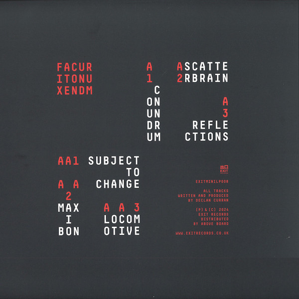 Fixate - Conundrum | Exit Records (EXITMINILP008) - 2 Fixate - Conundrum | Exit Records (EXITMINILP008) - 2