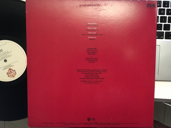 King Crimson - Discipline | Warner Bros. Records (BSK 3629) - 4