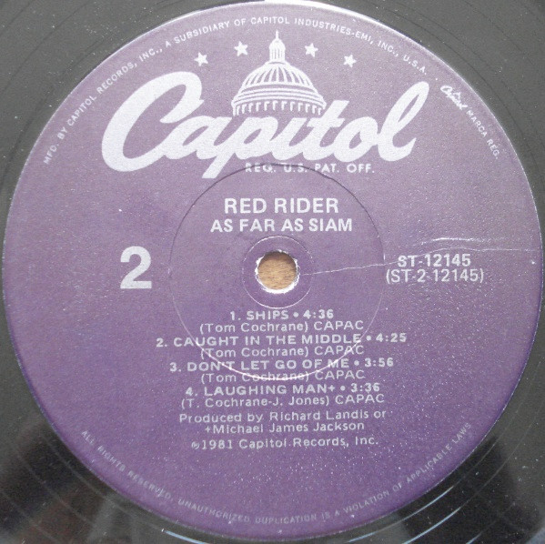 Red Rider - As Far As Siam | Capitol Records (ST-12145) - 3