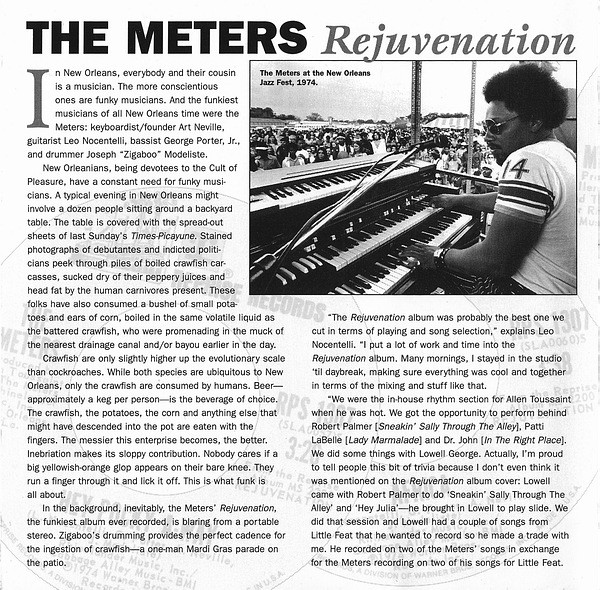 The Meters - Rejuvenation | Sundazed Music (SC 6169) - 3 The Meters - Rejuvenation | Sundazed Music (SC 6169) - 3
