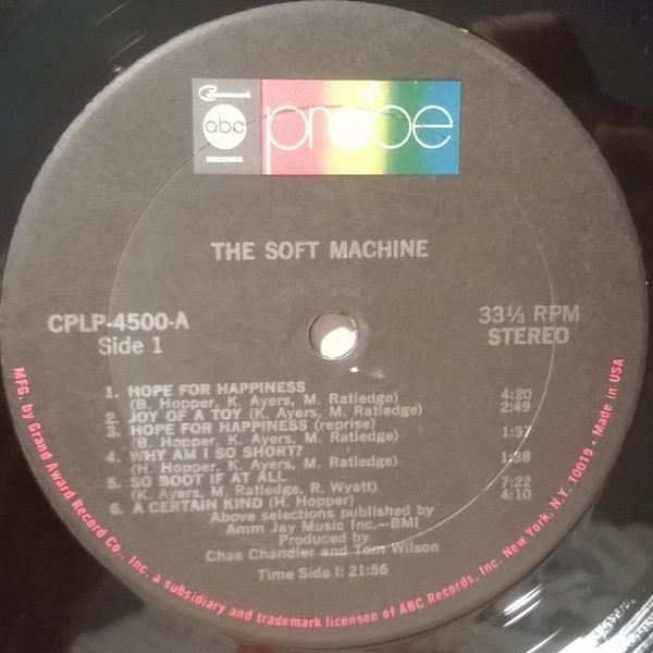 Soft Machine - The Soft Machine | Probe (CPLP 4500 X) - 3 Soft Machine - The Soft Machine | Probe (CPLP 4500 X) - 3