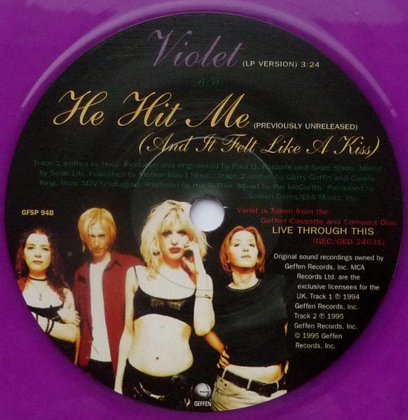 Hole - Violet | Geffen Records (GFSP 94) - main Hole - Violet | Geffen Records (GFSP 94) - main