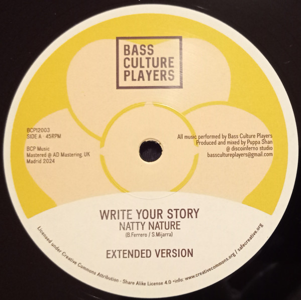 Natty Nature , Bass Lee , Bass Culture Players - Write Your Story | BCP Music (BCP12003)