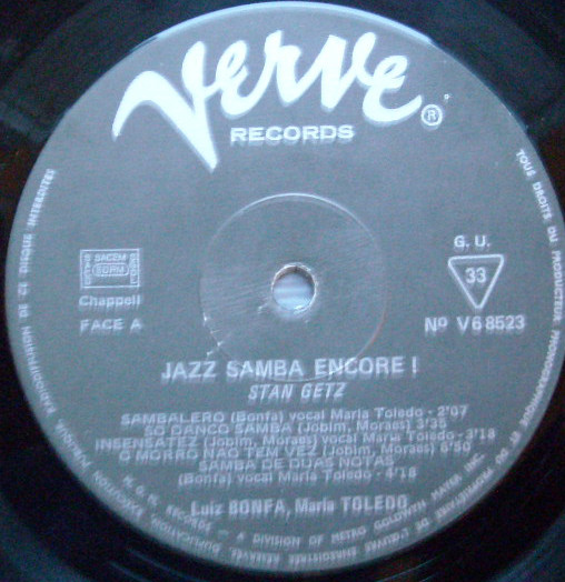 Stan Getz , Luiz Bonfá - Jazz Samba Encore! | Verve Records (V6-8523) - 3 Stan Getz , Luiz Bonfá - Jazz Samba Encore! | Verve Records (V6-8523) - 3