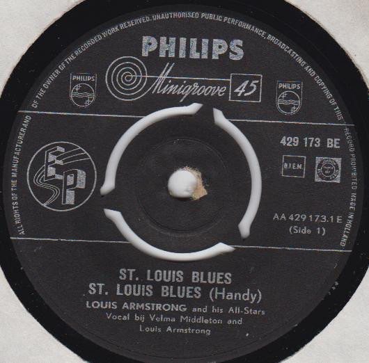 Louis Armstrong And His All-Stars - St. Louis Blues | Philips (429 173 BE) - 3 Louis Armstrong And His All-Stars - St. Louis Blues | Philips (429 173 BE) - 3
