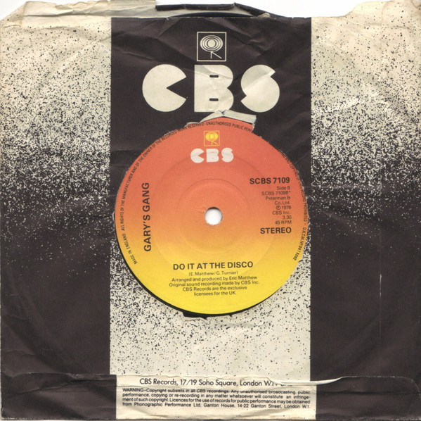 Gary's Gang - Keep On Dancin' | CBS (SCBS 7109) - 2