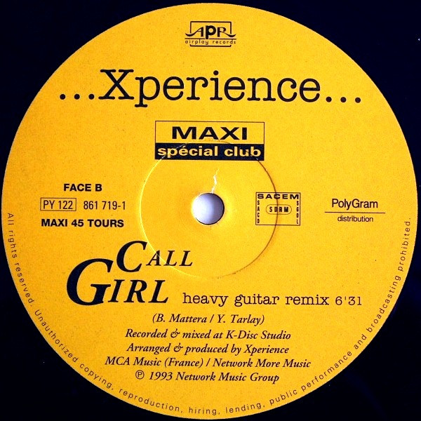 Xperience - Call Girl | Airplay Records (861 719-1) - 4