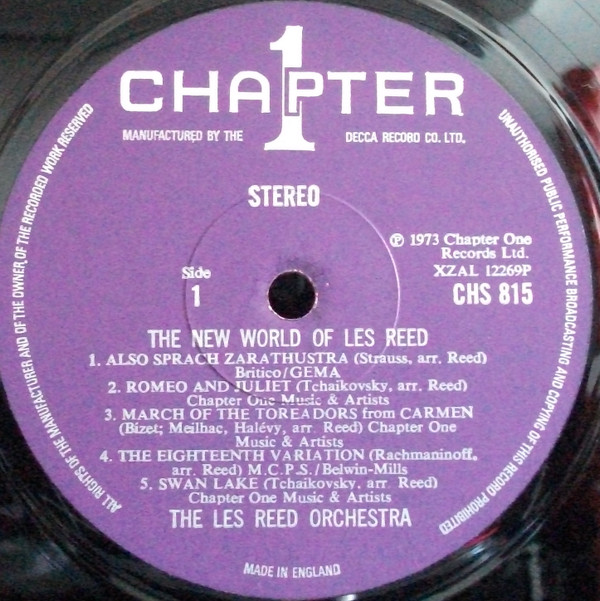 Les Reed And His Orchestra - The New World Of Les Reed [Vinyl] | Chapter 1 (CHS 815) - 2