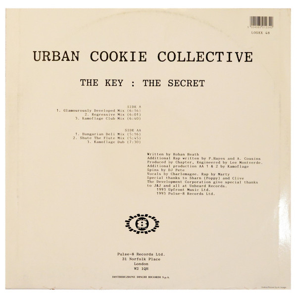 Urban Cookie Collective - The Key : The Secret | Pulse-8 Records (LOSEX 48) - 2 Urban Cookie Collective - The Key : The Secret | Pulse-8 Records (LOSEX 48) - 2