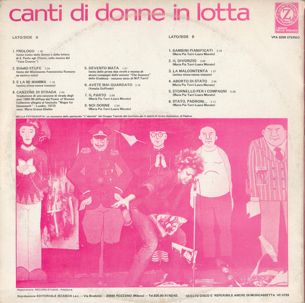 Il Canzoniere Femminista - Canti Di Donne In Lotta | I Dischi Dello Zodiaco (VPA 8259) - 2 Il Canzoniere Femminista - Canti Di Donne In Lotta | I Dischi Dello Zodiaco (VPA 8259) - 2
