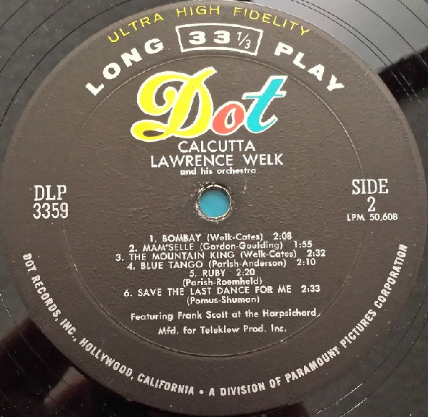Lawrence Welk - Calcutta! | Dot Records (DLP 3359) - 4