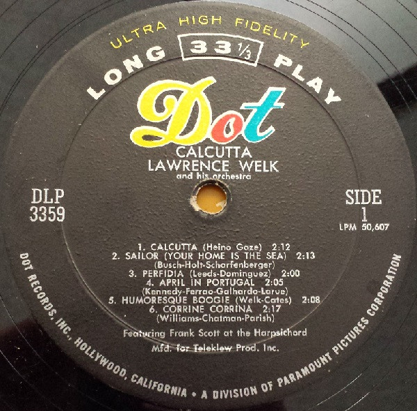 Lawrence Welk - Calcutta! | Dot Records (DLP 3359) - 3