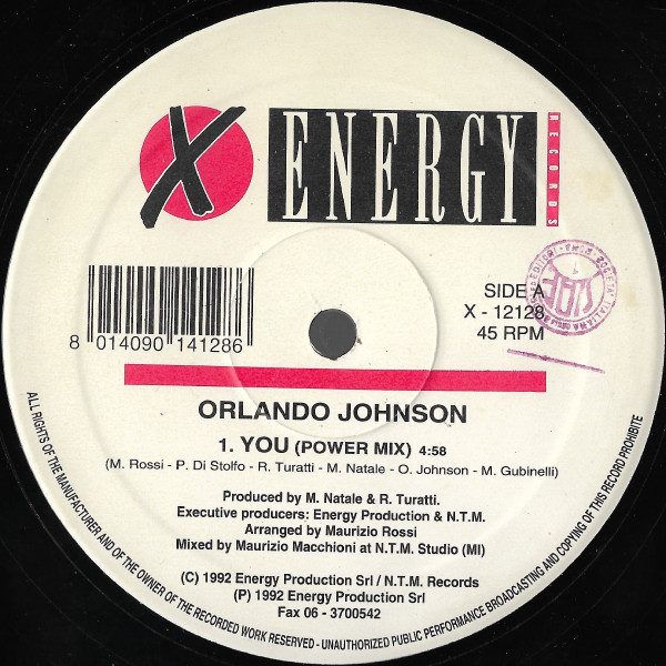 Orlando Johnson - You | X-Energy Records (X-12128) - 2