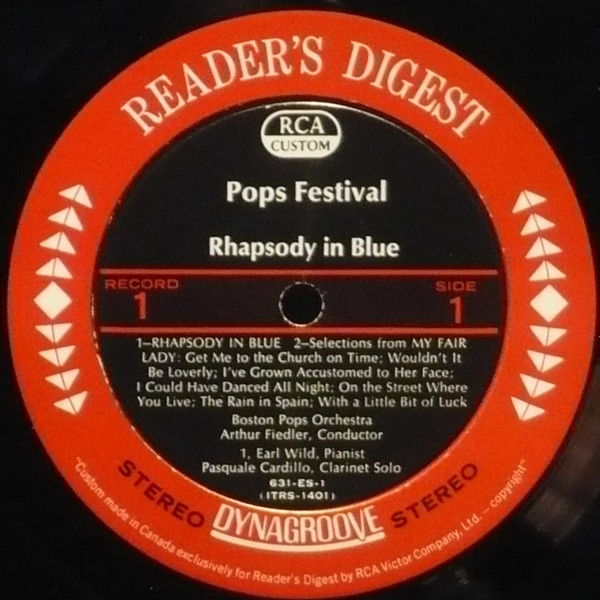 Arthur Fiedler & Boston Pops Orchestra - Pops Festival | Reader's Digest (631-ES) - 3 Arthur Fiedler & Boston Pops Orchestra - Pops Festival | Reader's Digest (631-ES) - 3