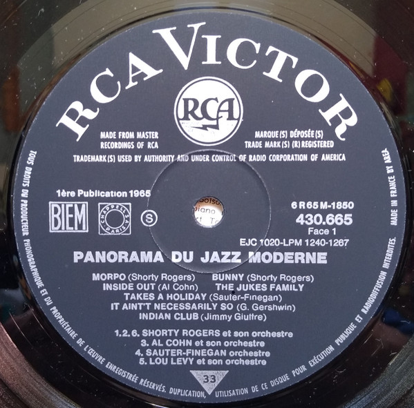 Various - Panorama Du Jazz Moderne | RCA Victor (430.665 S) - 4 Various - Panorama Du Jazz Moderne | RCA Victor (430.665 S) - 4
