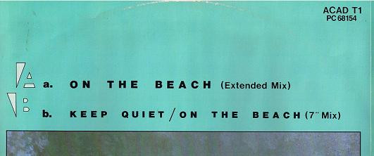 Academy - On The Beach | RCA (ACAD T1) - 3
