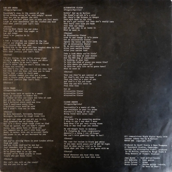Stiff Little Fingers - Inflammable Material | Rough Trade (ROUGH 1) - 3
