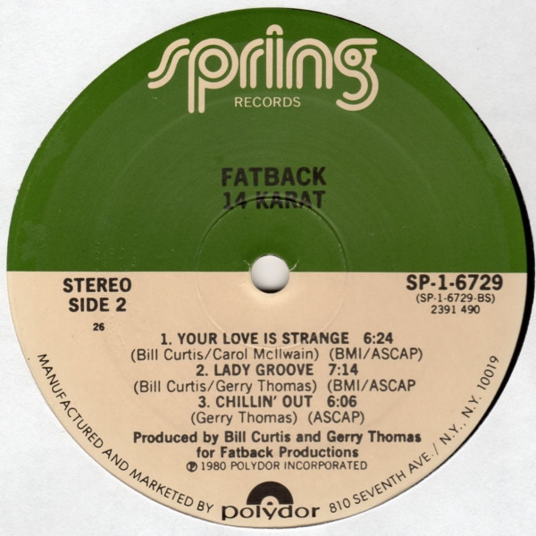 The Fatback Band - 14 Karat | Spring Records (SP-1-6729) - 4 The Fatback Band - 14 Karat | Spring Records (SP-1-6729) - 4