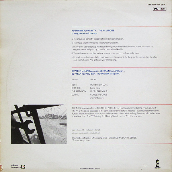 The Art Of Noise - Into Battle With The Art Of Noise | Island Records (814 859-1) - 2 The Art Of Noise - Into Battle With The Art Of Noise | Island Records (814 859-1) - 2