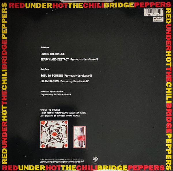 Red Hot Chili Peppers - Under The Bridge | Warner Bros. Records (W0084T) - 2