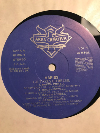 Baden Powell , Rosinha de Valença , José Barrense-Dias , Paulinho Nogueira & Toquinho - Guitares Du Bresil | Sigla (6P-032 1-2) - 4
