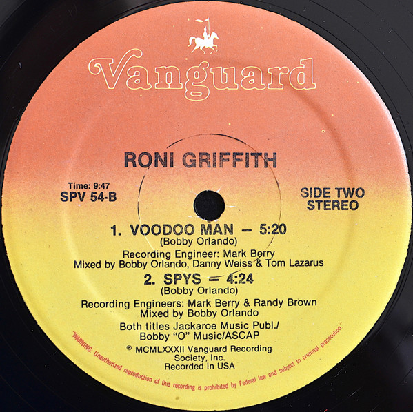 Roni Griffith - (The Best Part Of) Breakin' Up | Vanguard (SPV 54) - 2