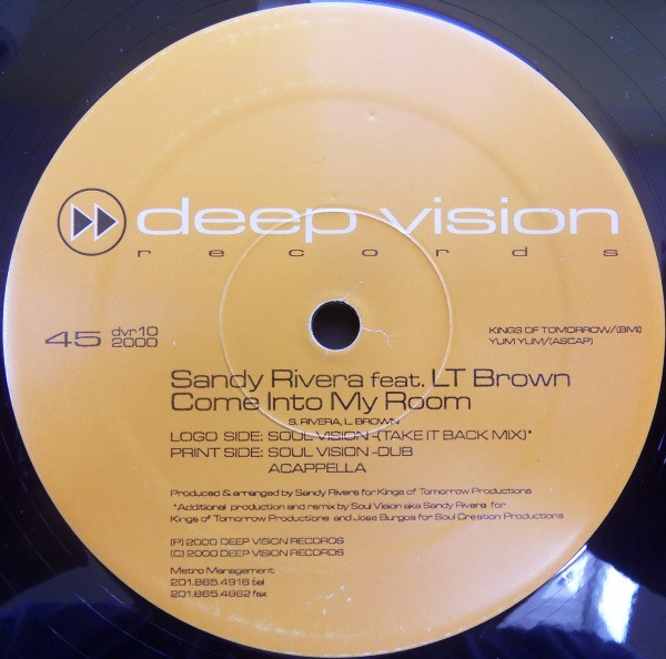 Sandy Rivera Featuring LT Brown - Come Into My Room | Deep Vision Records (DVR10) - 2