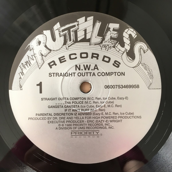 N.W.A. - Straight Outta Compton LP | Ruthless Records (0600753469958) - 3 N.W.A. - Straight Outta Compton LP | Ruthless Records (0600753469958) - 3