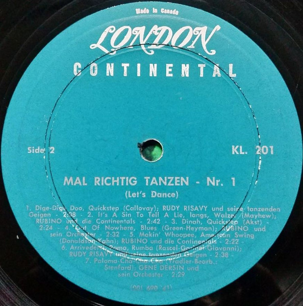 Various - Mal Ríchtíg Tanzen Nr. 1 | London Records (KL 201) - 4 Various - Mal Ríchtíg Tanzen Nr. 1 | London Records (KL 201) - 4
