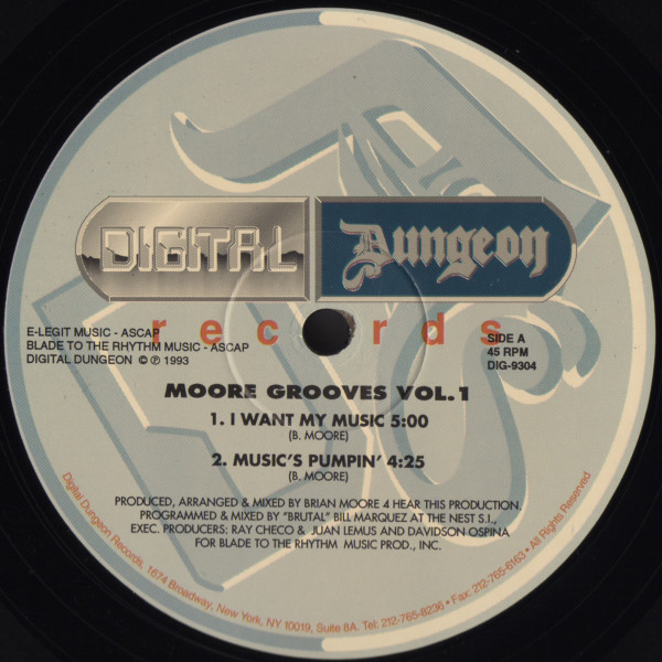 Brian Moore - Moore Grooves Vol. 1 | Digital Dungeon Records (DIG-9304) - main