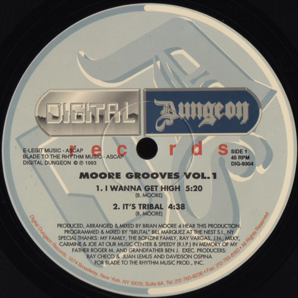 Brian Moore - Moore Grooves Vol. 1 | Digital Dungeon Records (DIG-9304) - 2