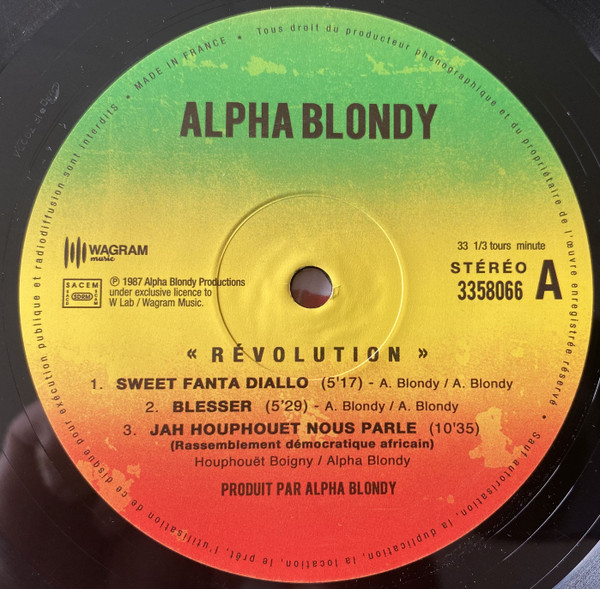 Alpha Blondy And The Solar System - Revolution | Wagram Music (3358066) - 3