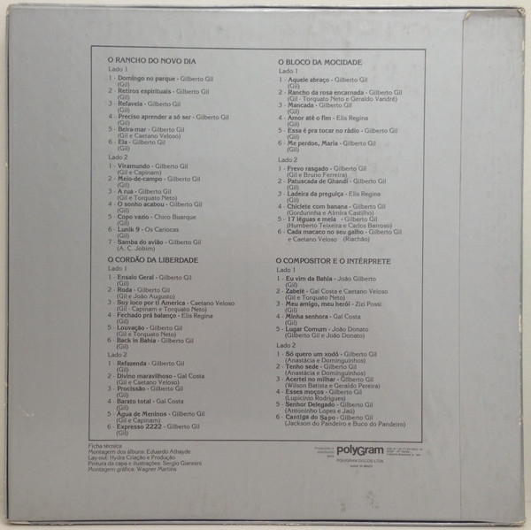 Gilberto Gil - O Cordão Da Liberdade | Philips (6328 325) - 2