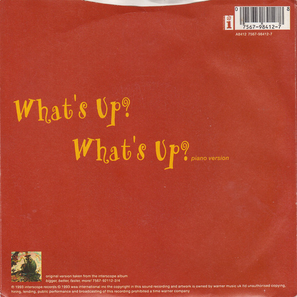 4 Non Blondes - What's Up? | Atlantic (A 8412) - 2 4 Non Blondes - What's Up? | Atlantic (A 8412) - 2