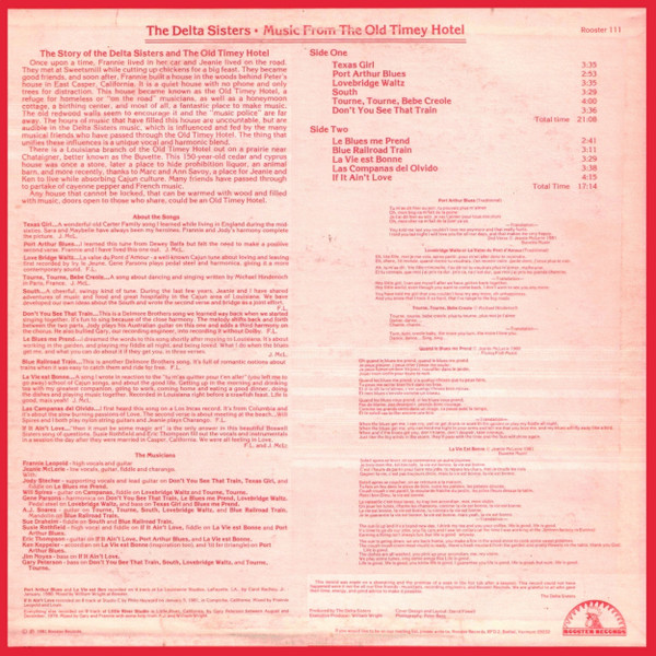The Delta Sisters - Music From The Old Timey Hotel | Rooster Records (111) - 2