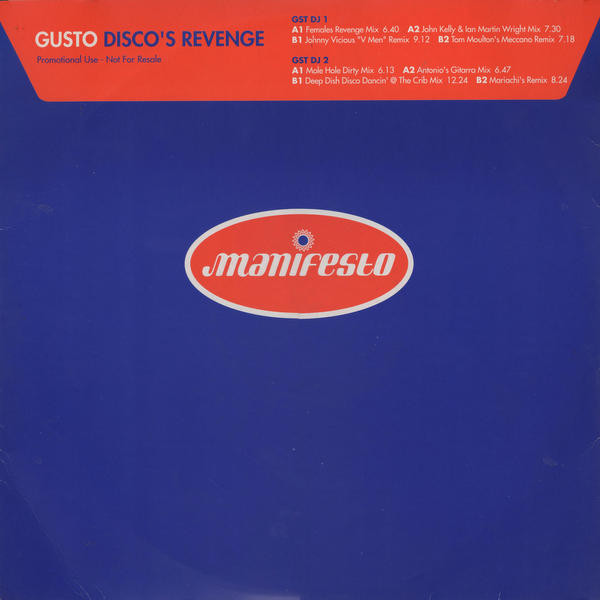 Gusto - Disco's Revenge | Manifesto (GSTDJ 1/2)