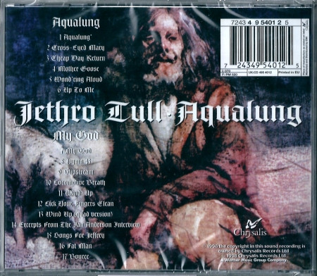 Jethro Tull - Aqualung | Chrysalis (7243 4 95401 2 5) - 3