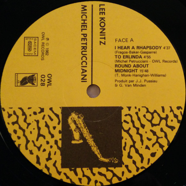 Lee Konitz , Michel Petrucciani - Toot Sweet | Owl Records (OWL 028) - 3 Lee Konitz , Michel Petrucciani - Toot Sweet | Owl Records (OWL 028) - 3