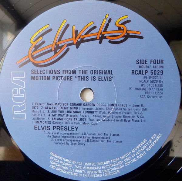 Elvis Presley - This Is Elvis | RCA (RCALP 5029) - 4 Elvis Presley - This Is Elvis | RCA (RCALP 5029) - 4