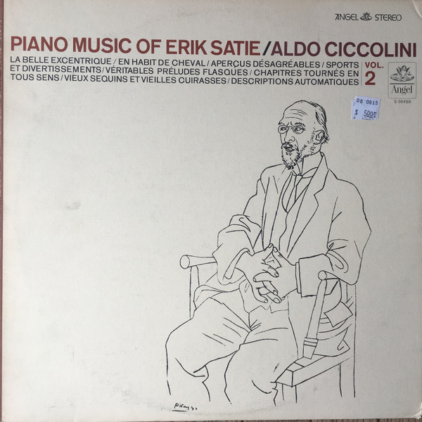 Erik Satie / Aldo Ciccolini - Piano Music Of Erik Satie, Vol. 2 | Angel Records (S-36459) - main Erik Satie / Aldo Ciccolini - Piano Music Of Erik Satie, Vol. 2 | Angel Records (S-36459) - main