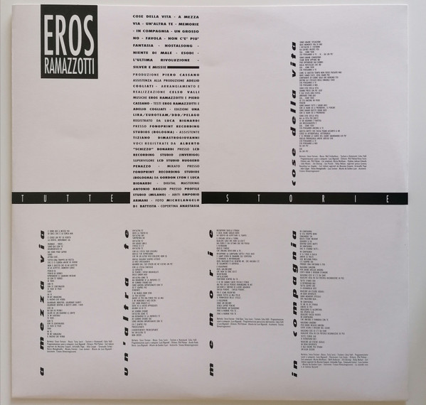 Eros Ramazzotti - Tutte Storie | DDD (19439905301) - 3