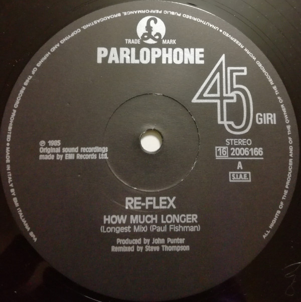 Re-Flex - How Much Longer? (Remix) | Parlophone (16 2006166) - 2