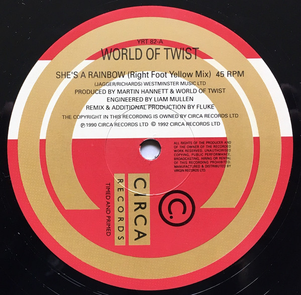 World Of Twist - She's A Rainbow (The Fluke Remixes) | Circa (YRT 82) - 3