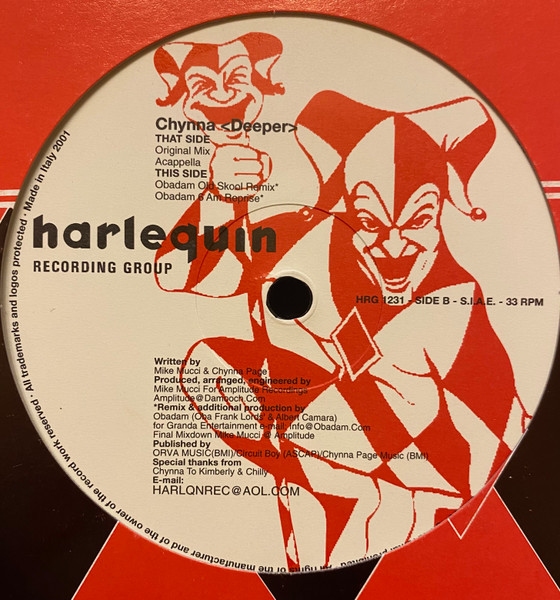 Chynna - Deeper | Harlequin Recording Group (HRG 1231) - 3 Chynna - Deeper | Harlequin Recording Group (HRG 1231) - 3