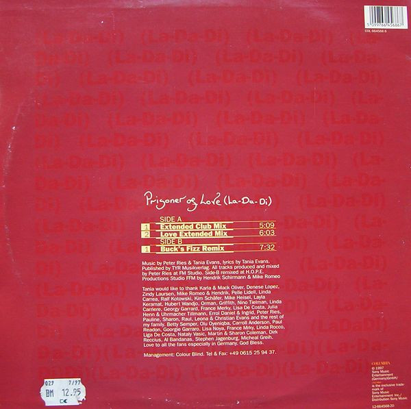 Tania Evans - Prisoner Of Love (La-Da-Di) | Columbia (COL 664568 6) - 2